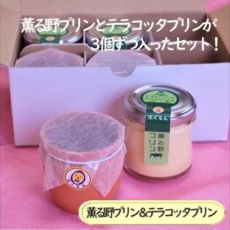 薫る野プリン&テラコッタプリン6個セット〔3個×2種〕 おすすめの2種類のプリンセット 【 プリン スイーツ お菓子 神奈川県 南足柄市 】