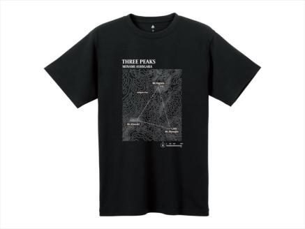 モンベルTシャツ 南足柄市オリジナルデザイン（等高線）＜ブラック/L＞【 神奈川県 南足柄市 】