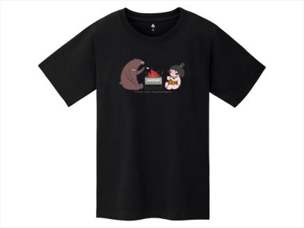 モンベルTシャツ 南足柄市オリジナルデザイン（焚火）＜ブラック/M＞【 神奈川県 南足柄市 】
