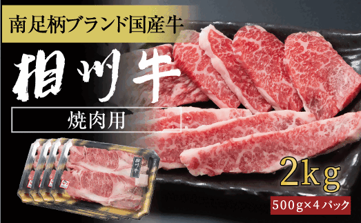 相州牛 焼肉・網焼き用カルビ　2.0kg（厚切り）