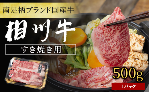 【国産希少牛】 相州牛（すき焼き用） 500g 南足柄ブランド 国産牛 肉 ふるさと納税【すき焼き 牛肉 お肉 ブランド牛 神奈川県 南足柄市 】