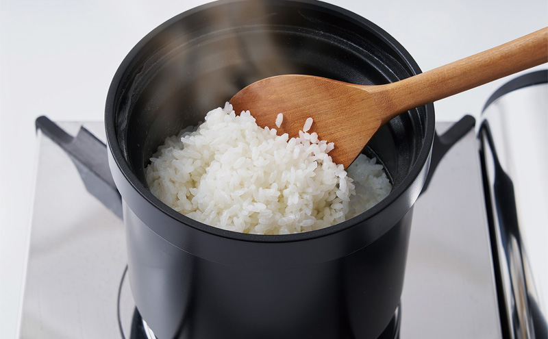 Sumi Kome 炊飯鍋 IH対応 ガスコンロ用 2合炊き 遠赤外線効果 フッ素コート 高級 おしゃれ ひとり暮らし ギフト 日用品 調理器具 キッチン キッチン用品 神奈川県綾瀬市