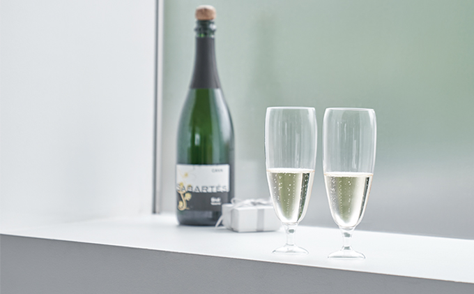 石英　カンパイグラスセット ペアグラス 水晶 記念日 誕生日 雑貨 食器