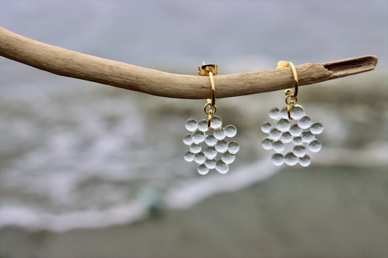 《アイシクル》サージカルステンレス フープスタッドピアス【 神奈川県 大磯町 レディースジュエリー ファッション小物 誕生日 お祝い ギフト 贈り物 ファッション 】