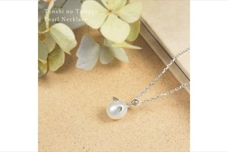 天使の卵　パールペンダント（ホワイト　中）