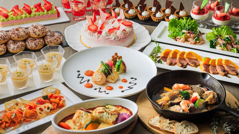 大磯プリンスホテル　S.DINING「季節のセミブッフェ」ペアランチ券