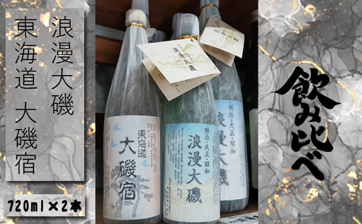 浪漫大磯 東海道 大磯宿 720ml×2本セット 日本酒 清酒 地酒 純米酒 お試し飲み比べセット ワインサイズ