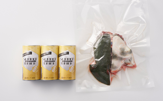 神奈川県産すっぽん鍋(2～3人前)300g＆ドリンク3本(各180g)セット【配送不可地域：離島】