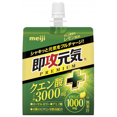 明治 即攻元気ゼリー クエン酸+キレと酸味のレモン風味 180g×18袋 パウチゼリー meiji