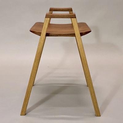 スタッキング・スツール　チーク材+オーク材