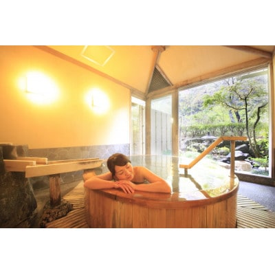 中川温泉 かくれ湯の里 信玄館 平日のみ1泊2食ワンドリンク付・ペア宿泊券