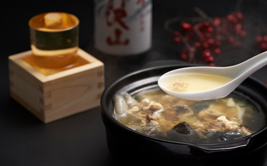 神奈川県産純米酒　丹沢山秀峰720mlと鍋用すっぽん300gとのセット【配送不可地域：離島・沖縄県】