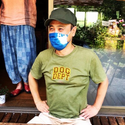 大野山の藍染　洗って何度でも使える「布マスク」5枚セット