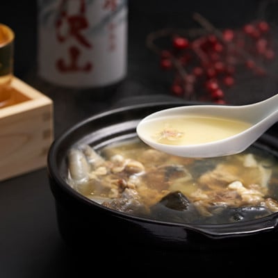 【のし付き】神奈川県産純米酒 丹沢山秀峰720ml＆鍋用すっぽん300gとのセット【配送不可地域：離島・沖縄県】