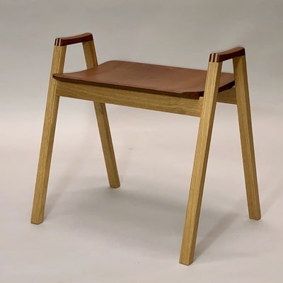 スタッキング・スツール　チーク材+オーク材