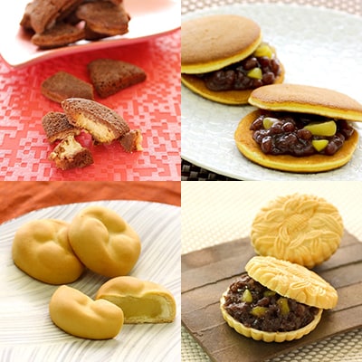 大人気4点セット(御炭山最中・獅子舞・どら焼き・チョコラスク)【配送不可地域：離島】