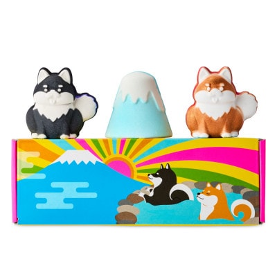 LUSH (ラッシュ) ワンダフルな日本をお風呂で満喫!富士山＆柴犬 ギフト バスボム3種セット
