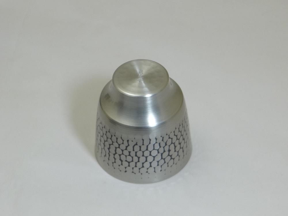純銅鎚目ぐい呑み 錫被仕上 100ml