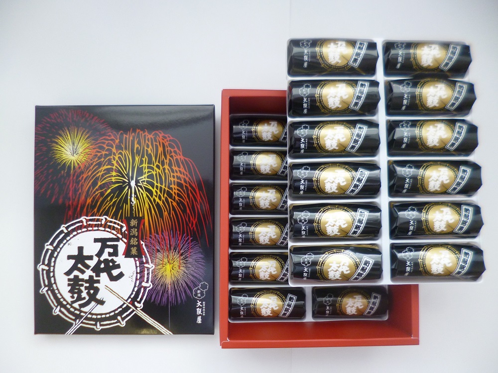 新潟銘菓　万代太鼓　24個入り　新潟県　新潟　ご当地　銘菓　