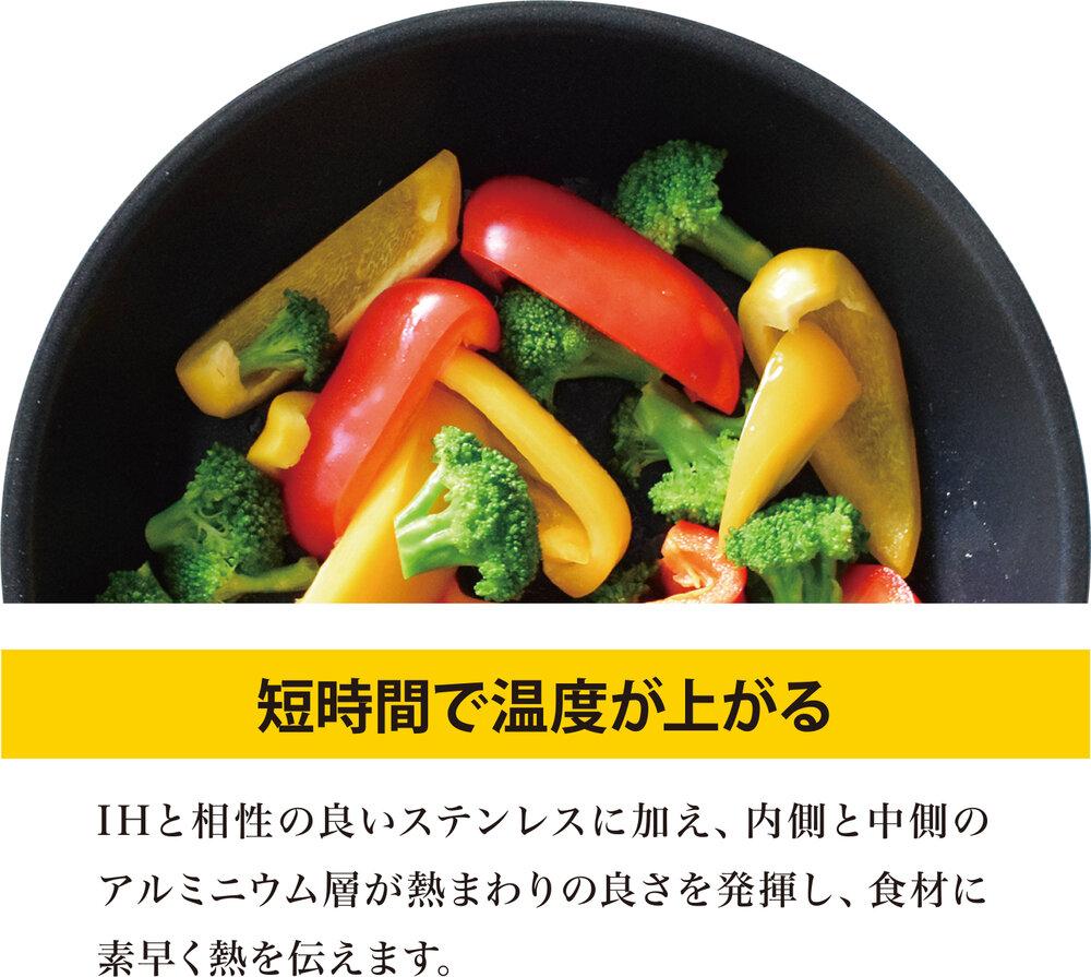 クワトロプラスIH フライパン20cm