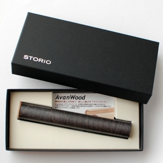 【ギフト用】【百年物語プロジェクト】 万年筆ケース１本差し『ブラック』