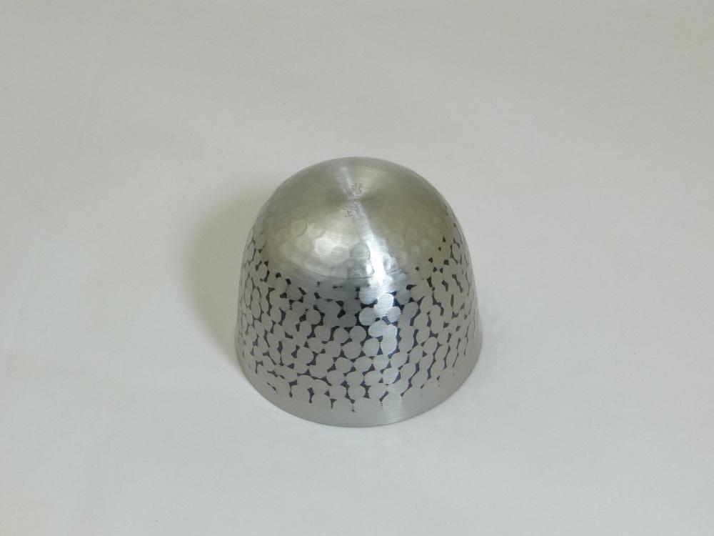 純銅鎚目ぐい呑み 錫被仕上 80ml
