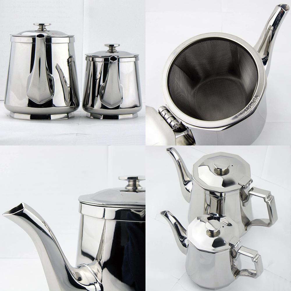 ナガオ KOGEI 極厚鏡面 ティーポット 680ml 18-8ステンレス