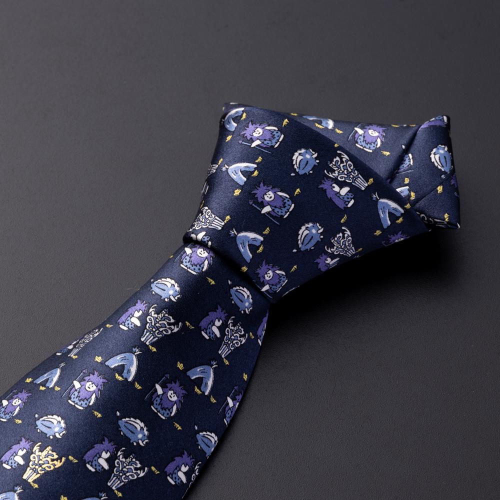 国宝火焔型土器NO.1ネクタイ【29-I（ネイビー）】