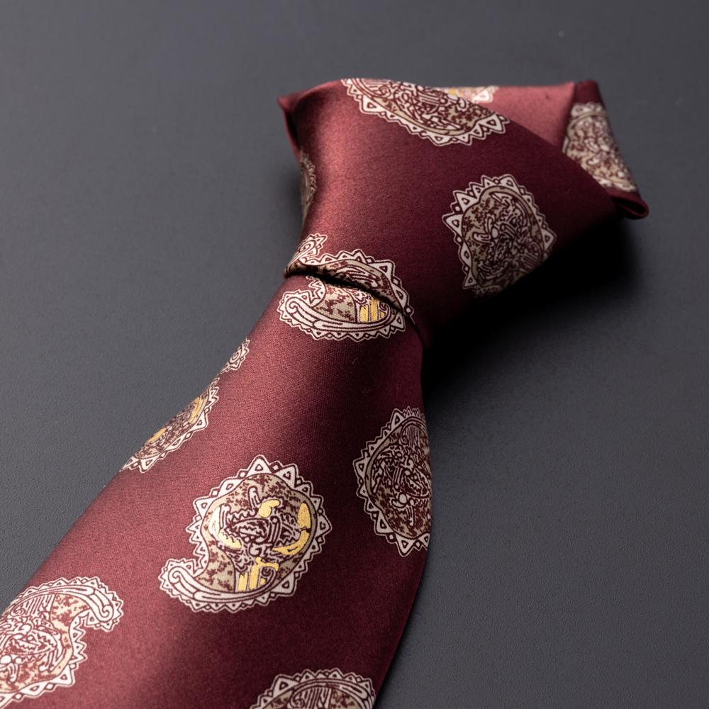 国宝火焔型土器NO.1ネクタイ【213-A（ブラウン）】