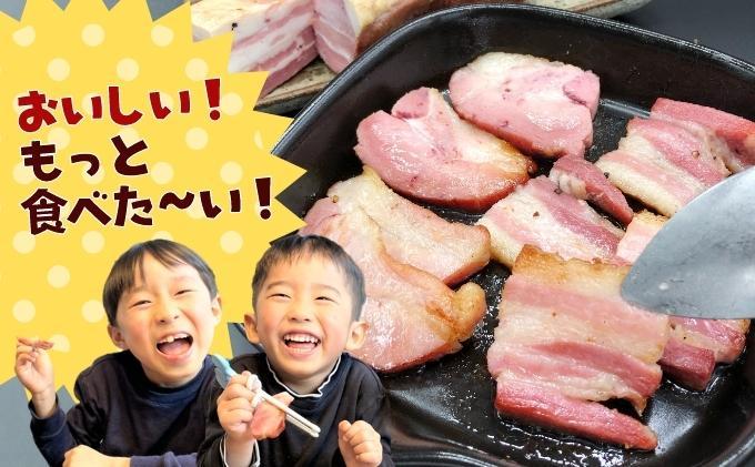 越後もちぶた(新潟県産和豚もちぶた) バラとショルダー2種のベーコンセット 600g