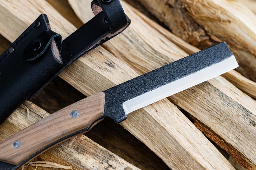 多喜火鉈110mm　革ケース付き　ウォルナット