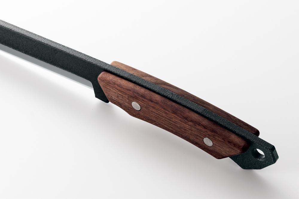 多喜火鉈110mm　革ケース付き　積層刃/ウォルナット