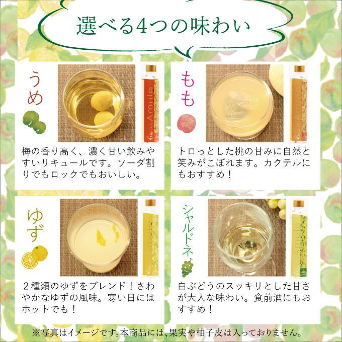 日本酒ベースの4種のリキュール　Amule（200ml×4種）