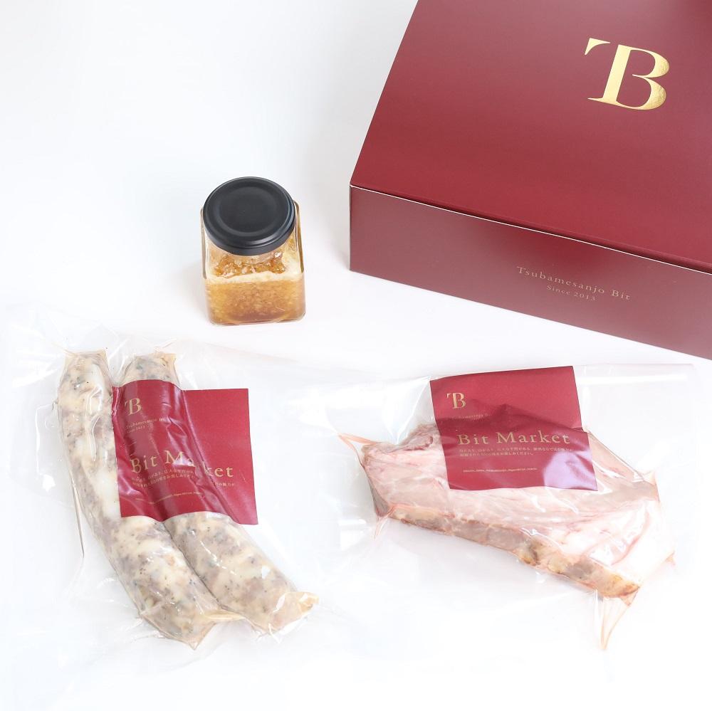 下田豚詰合せセット（三条産下田豚の低温調理200g×1 下田豚サルシッチャプレーン２本 自家製ガーリックソース60g）