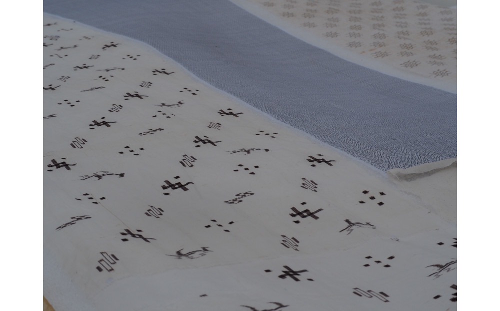 麻織物の雪晒しと仕立て直し