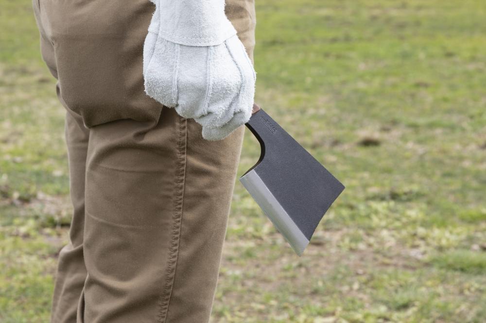 多喜火斧 革ケース付き 黒染め