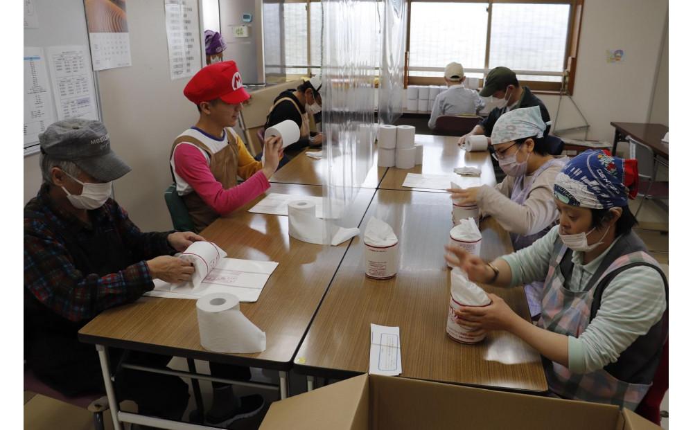 ダブルトイレットペーパー定期便「WC」【障がい者支援の返礼品】