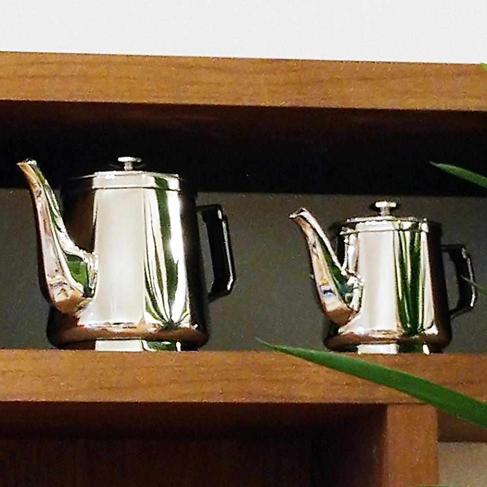 ナガオ KOGEI 極厚鏡面 ティーポット 340ml 18-8ステンレス