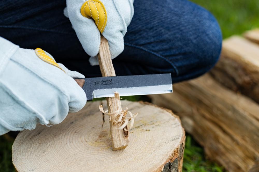 多喜火鉈110mm　革ケース付き　ウォルナット