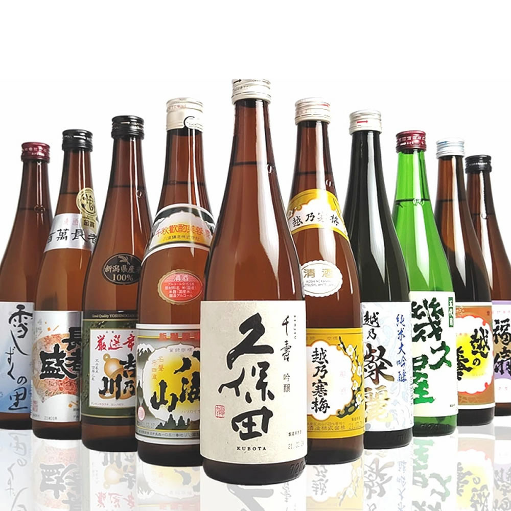 新潟有名酒と純米大吟醸入り！10種類飲み比べ720ml×10本 ※25/12/20決済分まで年内発送・年始は1/9頃から出荷開始
