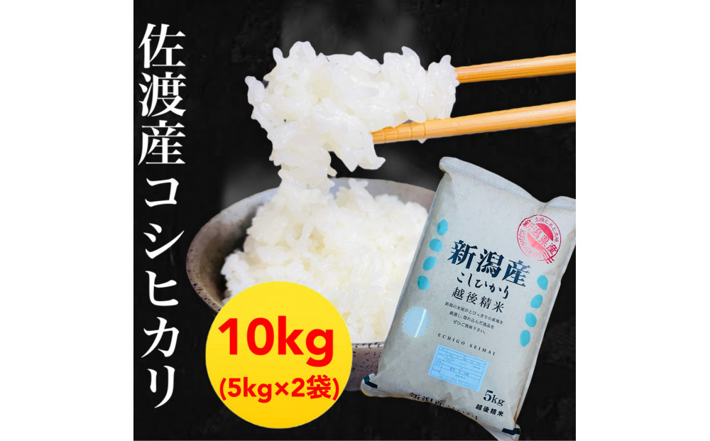 【令和7年度産】佐渡地区産コシヒカリ 10kg（5kg×2袋）