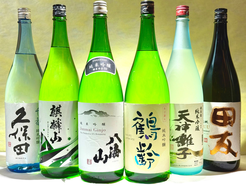 新潟の厳選酒蔵 純米吟醸飲み比べセット(1800ml×6本)