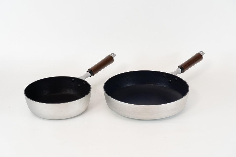 MB-3024 煌匠（こうしょう）木柄深型フライパン20cm＆26cmセット「和平フレイズ」
