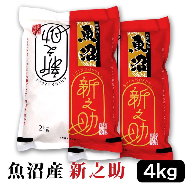 令和7年産】お米マイスター厳選！魚沼産新之助　４kg(２kg×２)　2025年10月中旬頃～発送開始　新潟県　魚沼　魚沼産　新之助　米