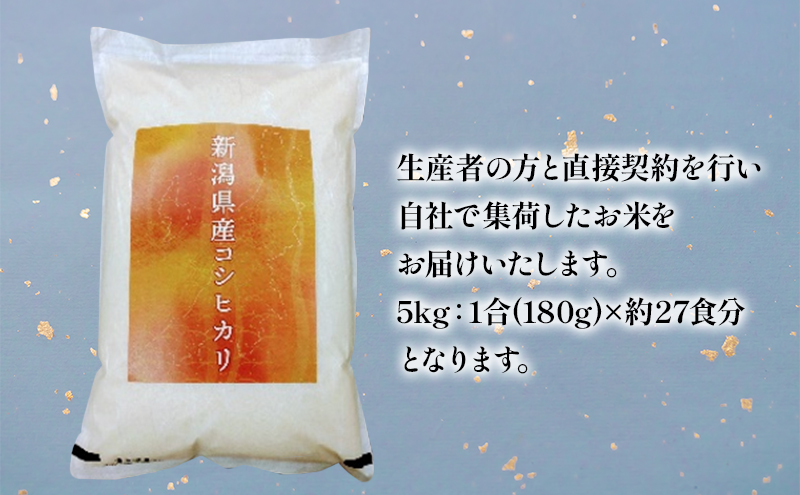 新潟産コシヒカリ 5kg 全6回 お米