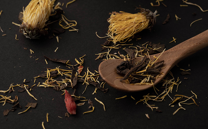 伝統野菜食用菊りゅうのひげ　菊茶セット