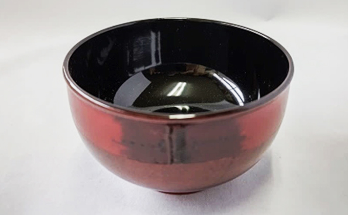 新潟特産竹塗　お椀　Φ12cm（朱塗り）