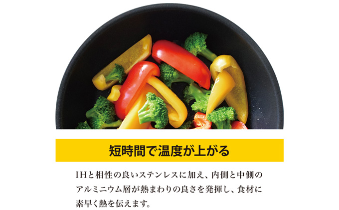 クワトロプラスIH フライパン20cm