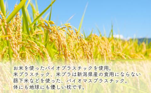 もちもちとした触り心地 米プラ＆テンセル 笹団子まくら 約28×12cm