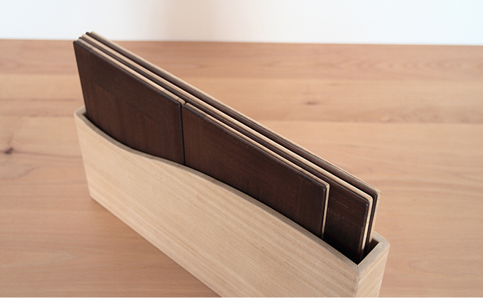 【ASAKURA】桐製テーブルマット8枚組セット